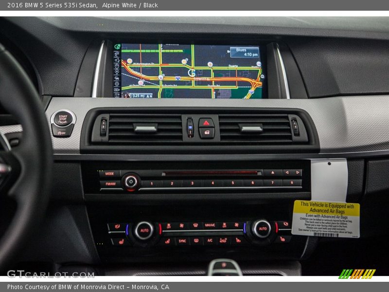 Alpine White / Black 2016 BMW 5 Series 535i Sedan