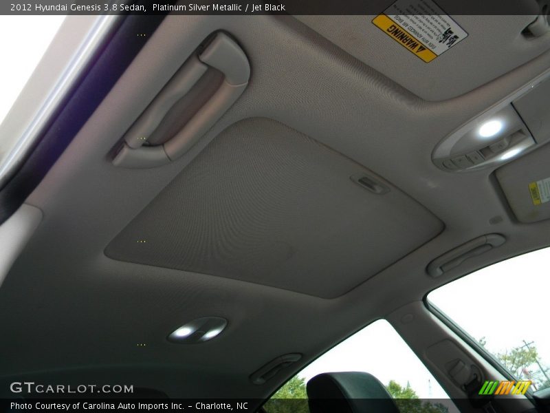 Platinum Silver Metallic / Jet Black 2012 Hyundai Genesis 3.8 Sedan
