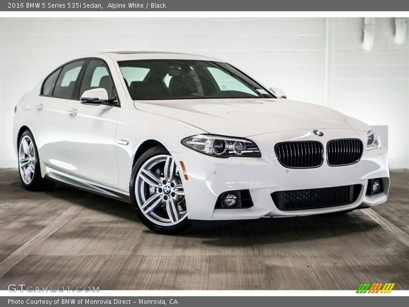Alpine White / Black 2016 BMW 5 Series 535i Sedan