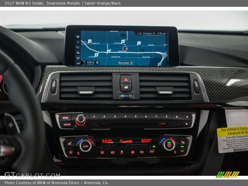 Navigation of 2017 M3 Sedan