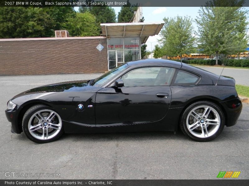 Black Sapphire Metallic / Sepang Light Bronze 2007 BMW M Coupe