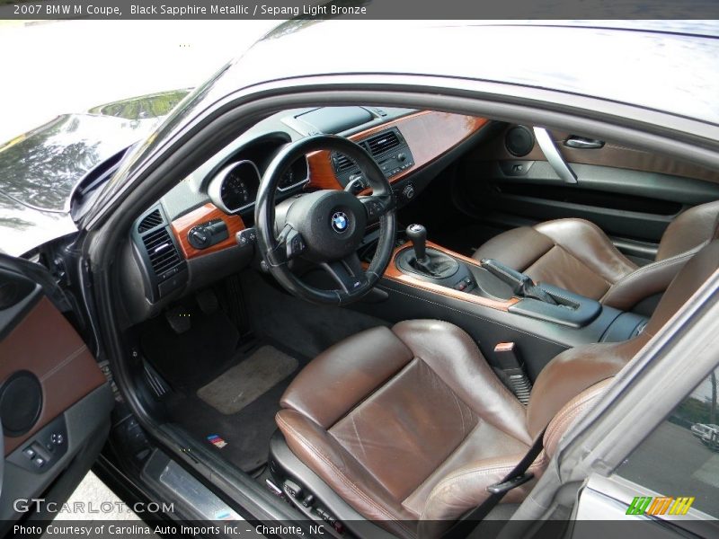 Black Sapphire Metallic / Sepang Light Bronze 2007 BMW M Coupe