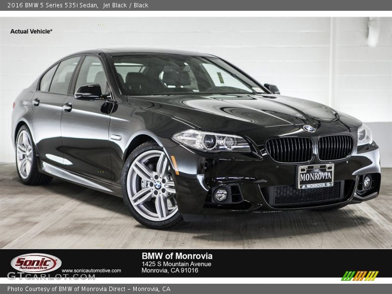 Jet Black / Black 2016 BMW 5 Series 535i Sedan