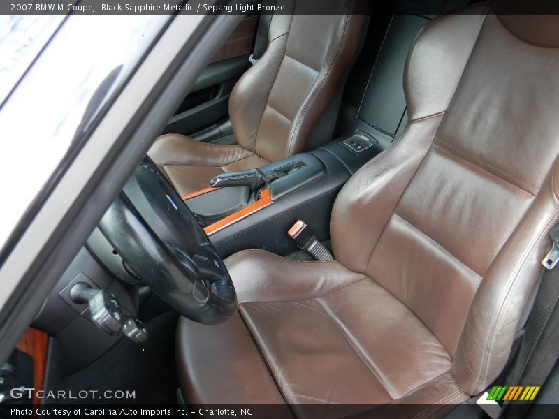 Black Sapphire Metallic / Sepang Light Bronze 2007 BMW M Coupe