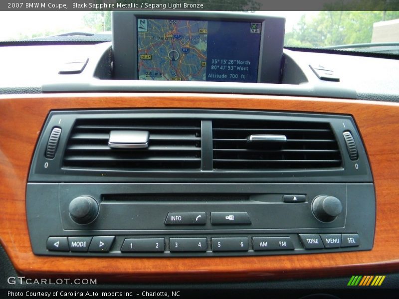 Black Sapphire Metallic / Sepang Light Bronze 2007 BMW M Coupe