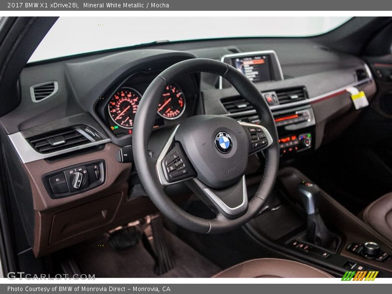 Mineral White Metallic / Mocha 2017 BMW X1 xDrive28i