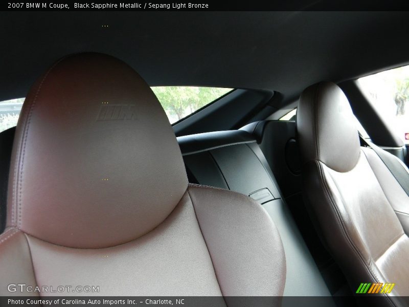 Black Sapphire Metallic / Sepang Light Bronze 2007 BMW M Coupe