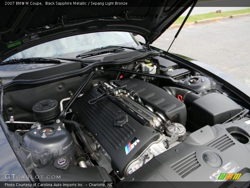 Black Sapphire Metallic / Sepang Light Bronze 2007 BMW M Coupe