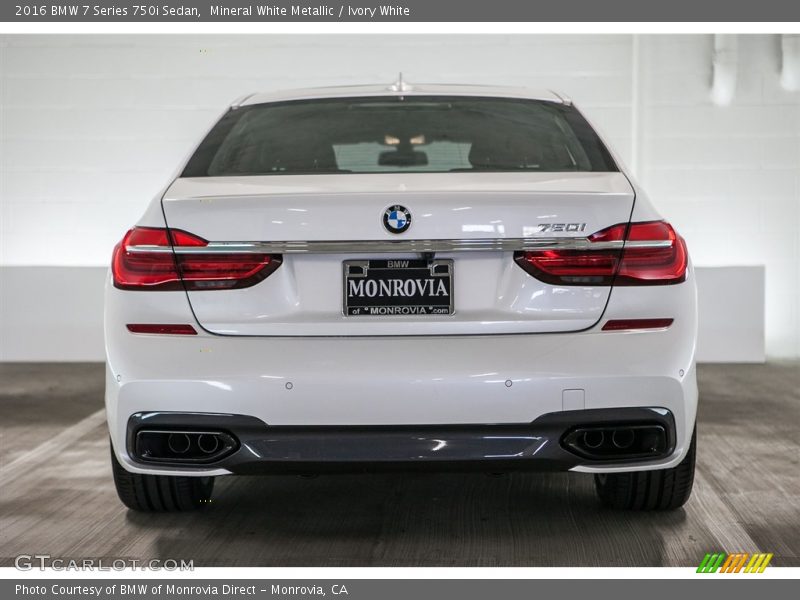 Mineral White Metallic / Ivory White 2016 BMW 7 Series 750i Sedan