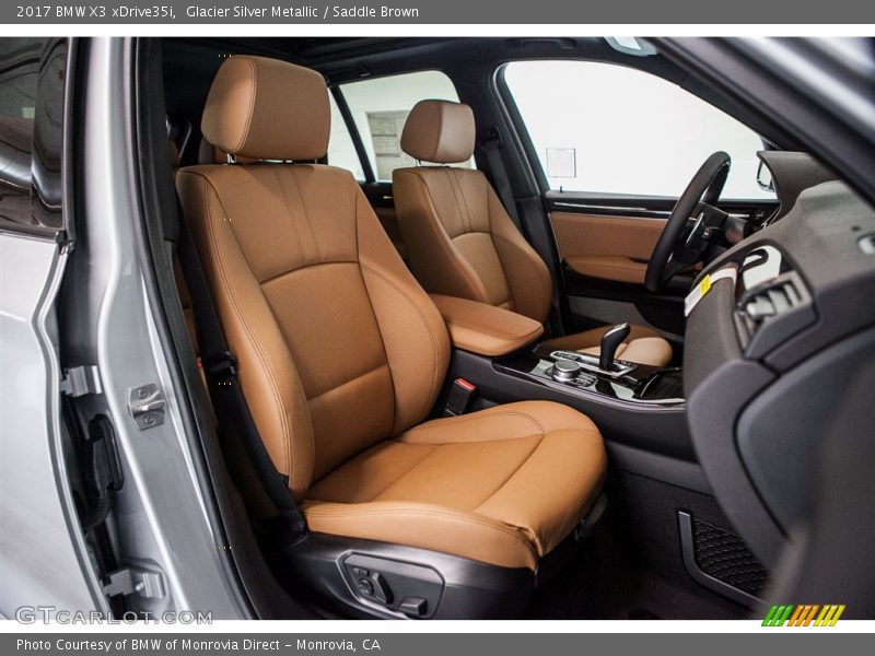 Glacier Silver Metallic / Saddle Brown 2017 BMW X3 xDrive35i