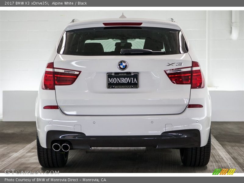 Alpine White / Black 2017 BMW X3 xDrive35i