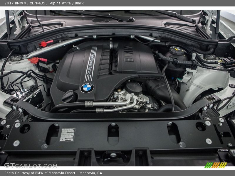 Alpine White / Black 2017 BMW X3 xDrive35i