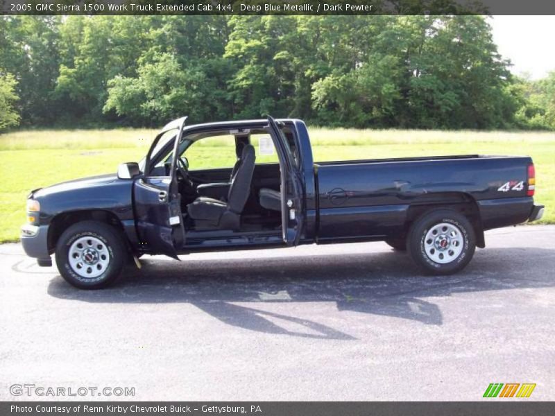 Deep Blue Metallic / Dark Pewter 2005 GMC Sierra 1500 Work Truck Extended Cab 4x4