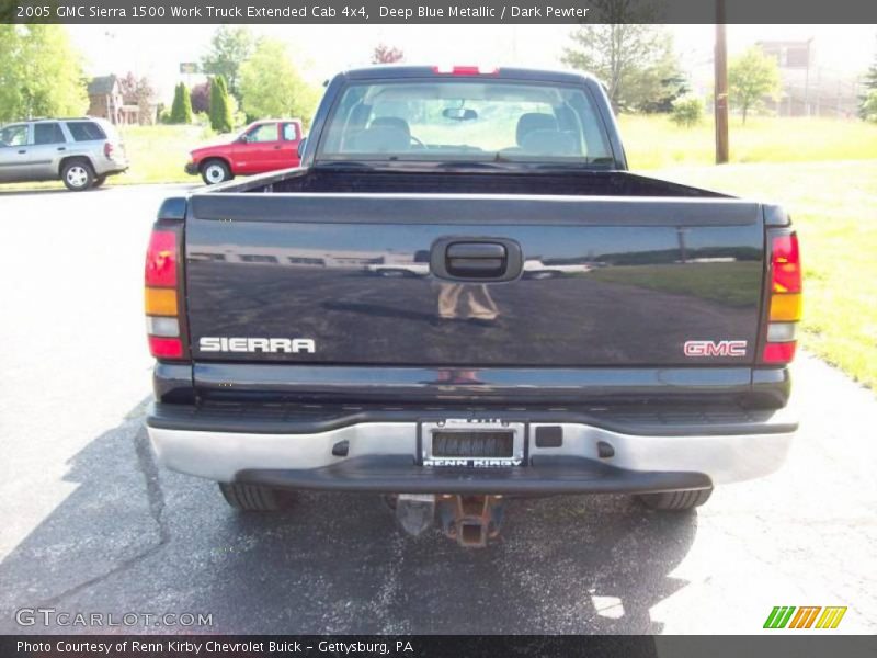 Deep Blue Metallic / Dark Pewter 2005 GMC Sierra 1500 Work Truck Extended Cab 4x4