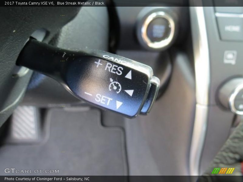 Blue Streak Metallic / Black 2017 Toyota Camry XSE V6