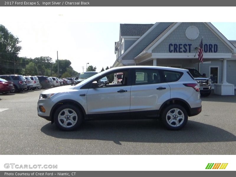 Ingot Silver / Charcoal Black 2017 Ford Escape S