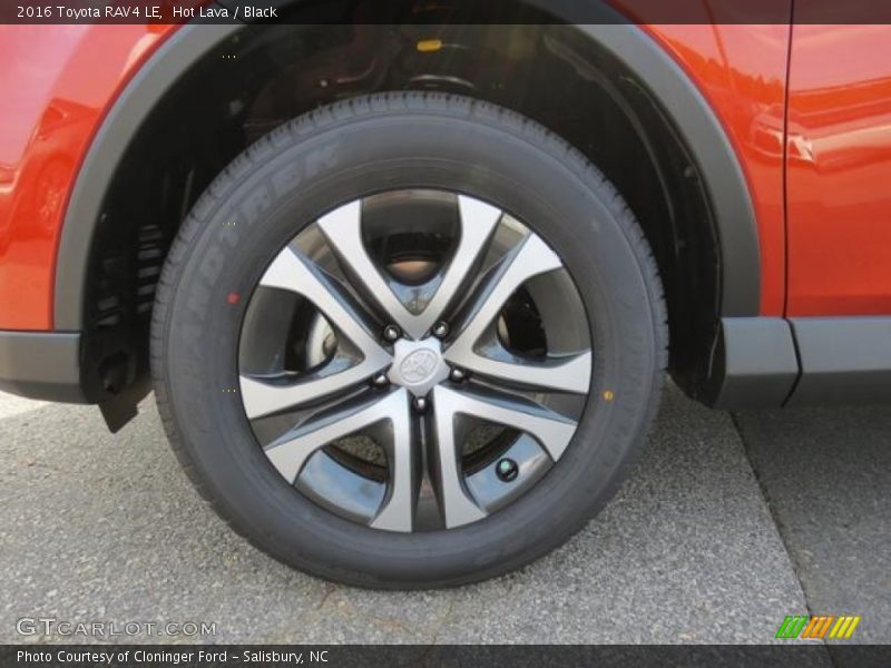 Hot Lava / Black 2016 Toyota RAV4 LE