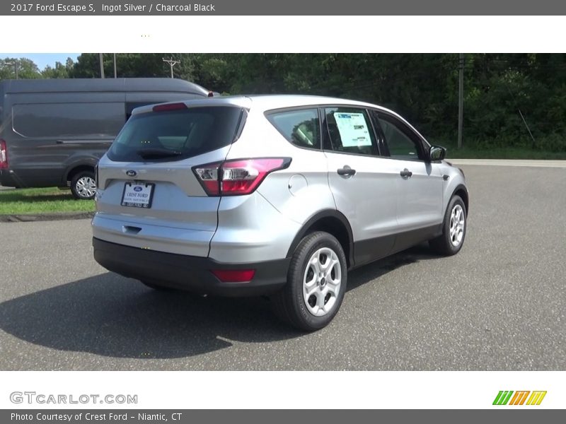 Ingot Silver / Charcoal Black 2017 Ford Escape S