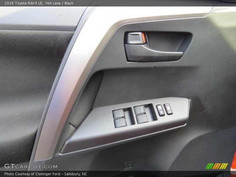 Hot Lava / Black 2016 Toyota RAV4 LE
