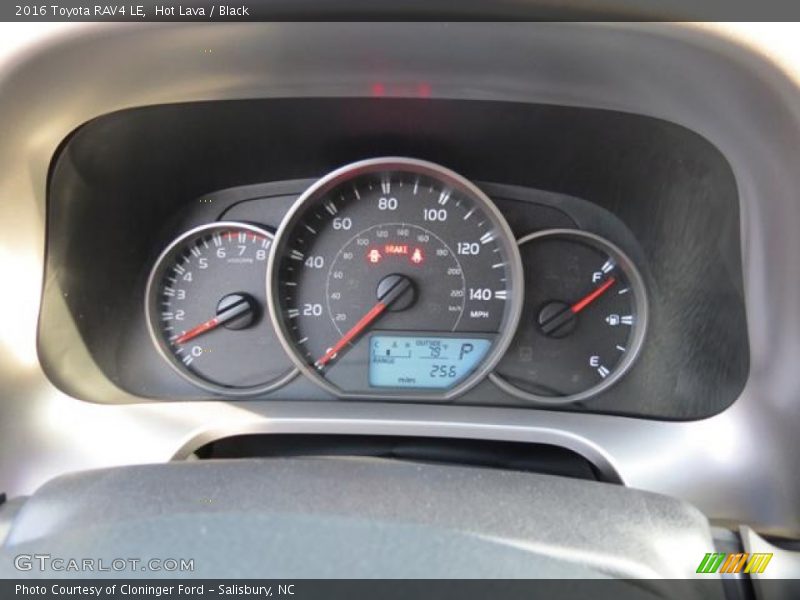 Hot Lava / Black 2016 Toyota RAV4 LE