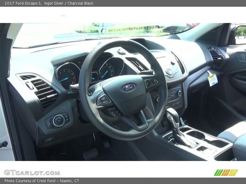 Ingot Silver / Charcoal Black 2017 Ford Escape S