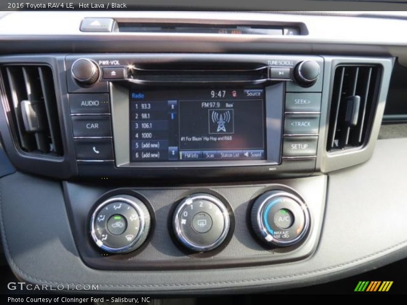 Hot Lava / Black 2016 Toyota RAV4 LE