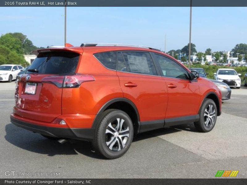 Hot Lava / Black 2016 Toyota RAV4 LE
