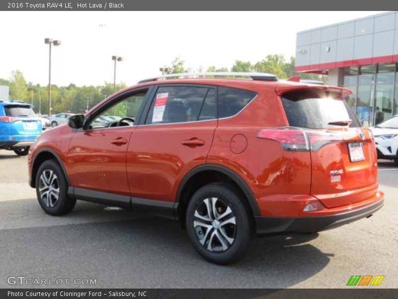 Hot Lava / Black 2016 Toyota RAV4 LE