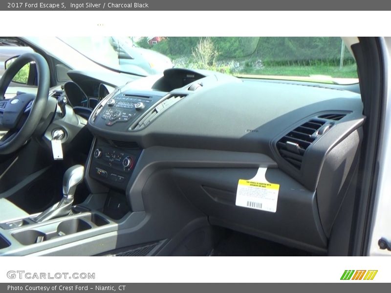 Ingot Silver / Charcoal Black 2017 Ford Escape S