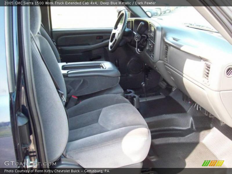 Deep Blue Metallic / Dark Pewter 2005 GMC Sierra 1500 Work Truck Extended Cab 4x4