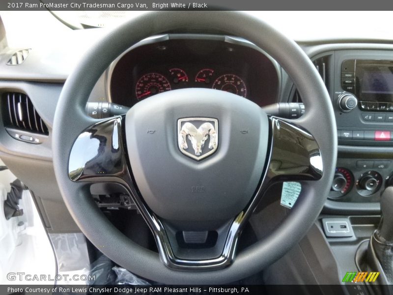 Bright White / Black 2017 Ram ProMaster City Tradesman Cargo Van