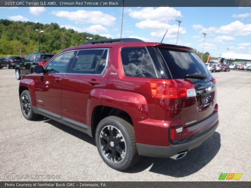 Crimson Red Tintcoat / Jet Black 2017 GMC Terrain SLE AWD