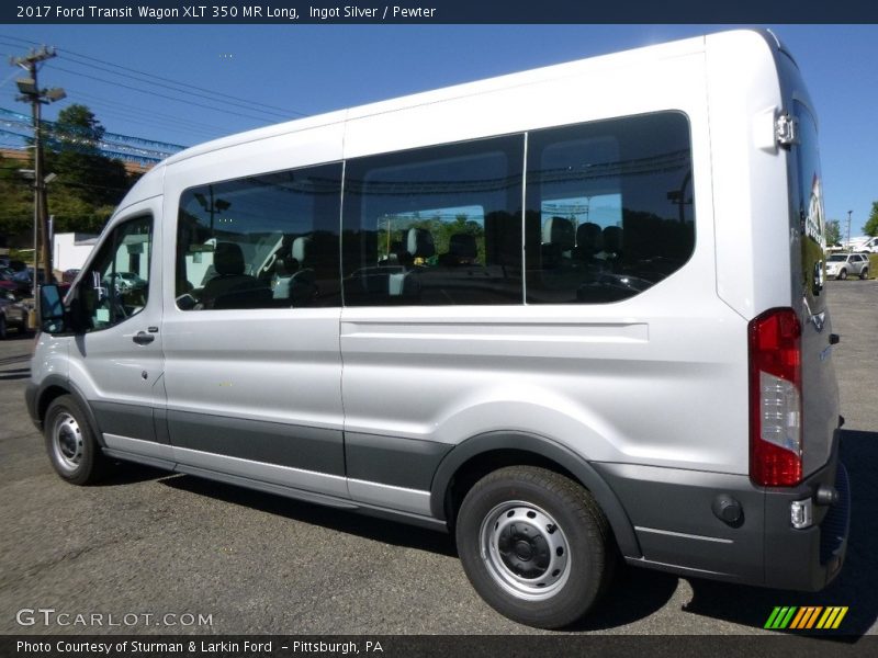 Ingot Silver / Pewter 2017 Ford Transit Wagon XLT 350 MR Long