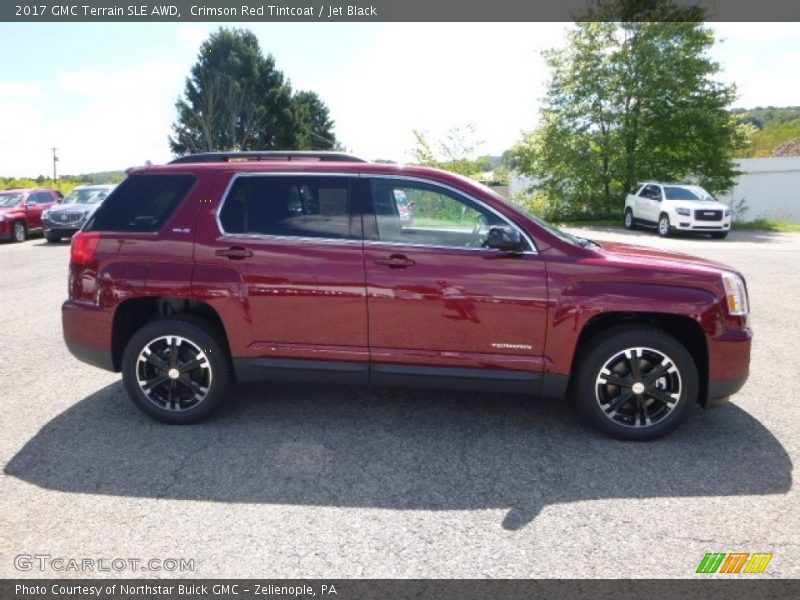 Crimson Red Tintcoat / Jet Black 2017 GMC Terrain SLE AWD