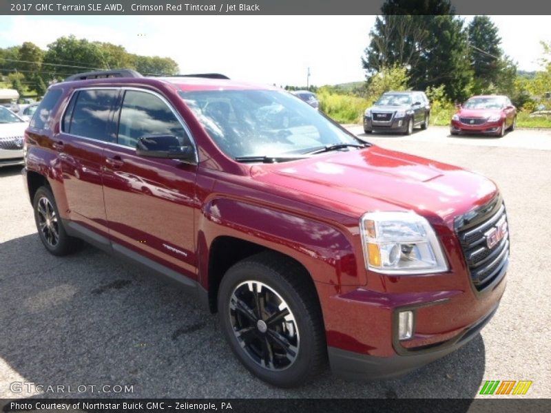 Crimson Red Tintcoat / Jet Black 2017 GMC Terrain SLE AWD