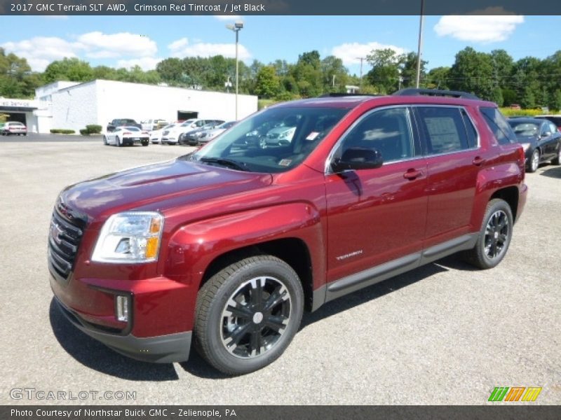 Crimson Red Tintcoat / Jet Black 2017 GMC Terrain SLT AWD