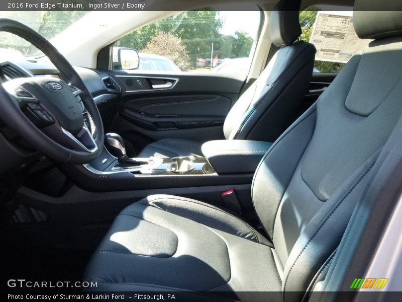 Ingot Silver / Ebony 2016 Ford Edge Titanium