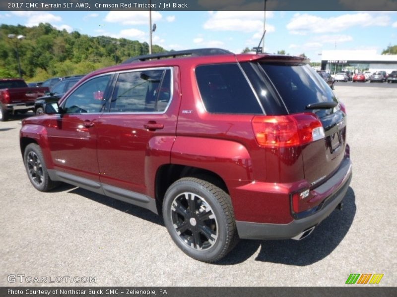 Crimson Red Tintcoat / Jet Black 2017 GMC Terrain SLT AWD