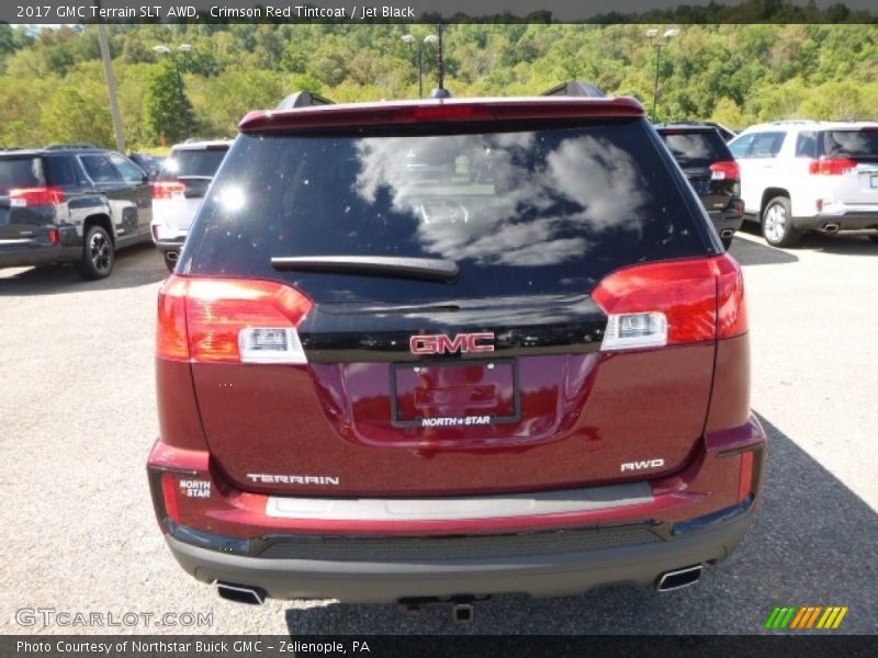 Crimson Red Tintcoat / Jet Black 2017 GMC Terrain SLT AWD