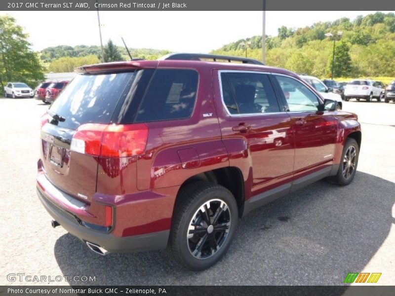 Crimson Red Tintcoat / Jet Black 2017 GMC Terrain SLT AWD