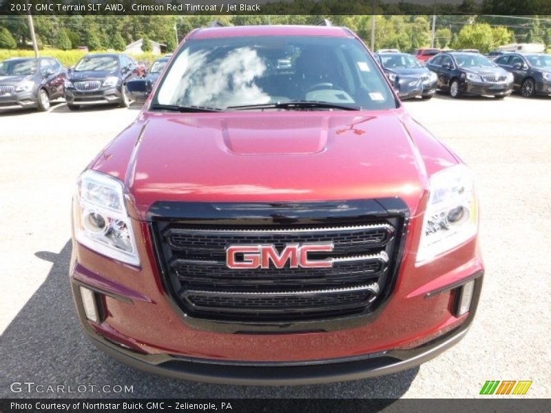 Crimson Red Tintcoat / Jet Black 2017 GMC Terrain SLT AWD