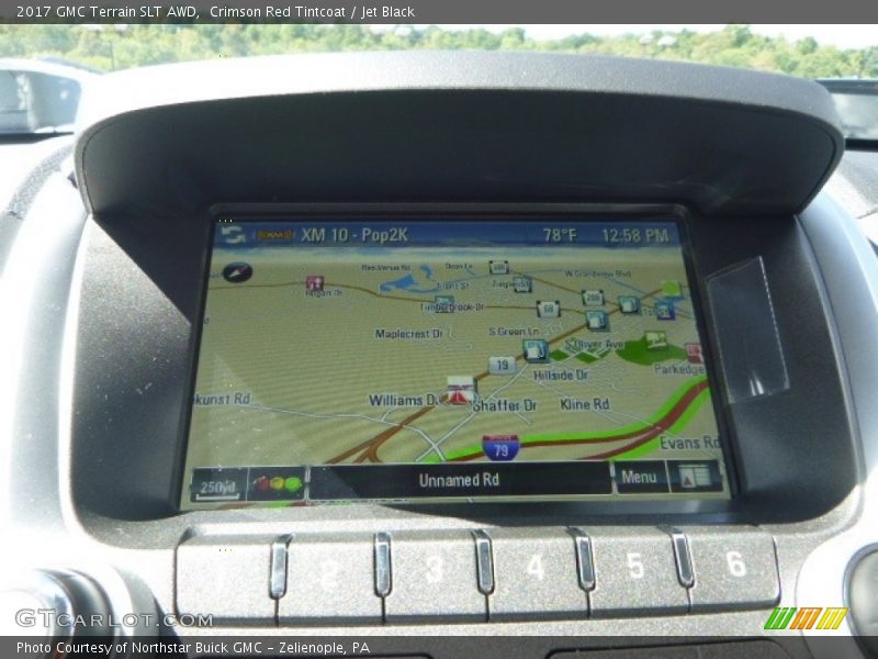 Crimson Red Tintcoat / Jet Black 2017 GMC Terrain SLT AWD