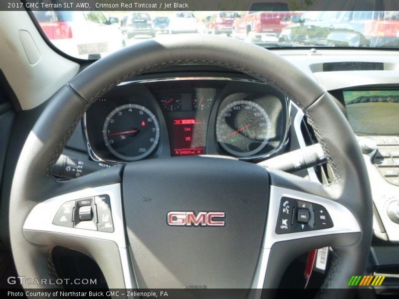Crimson Red Tintcoat / Jet Black 2017 GMC Terrain SLT AWD