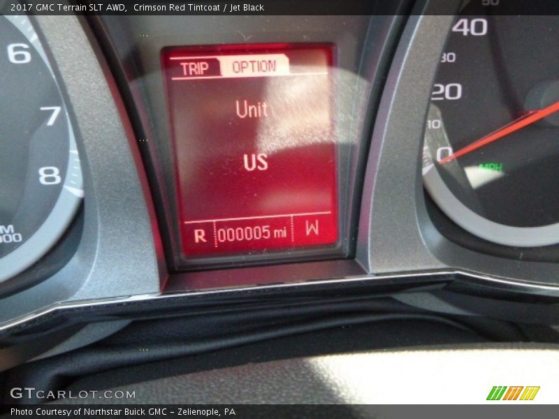 Crimson Red Tintcoat / Jet Black 2017 GMC Terrain SLT AWD