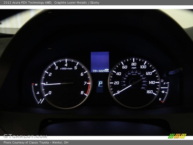 Graphite Luster Metallic / Ebony 2013 Acura RDX Technology AWD