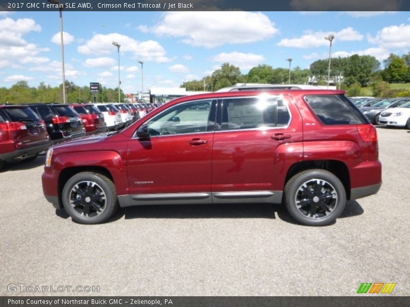 Crimson Red Tintcoat / Jet Black 2017 GMC Terrain SLE AWD