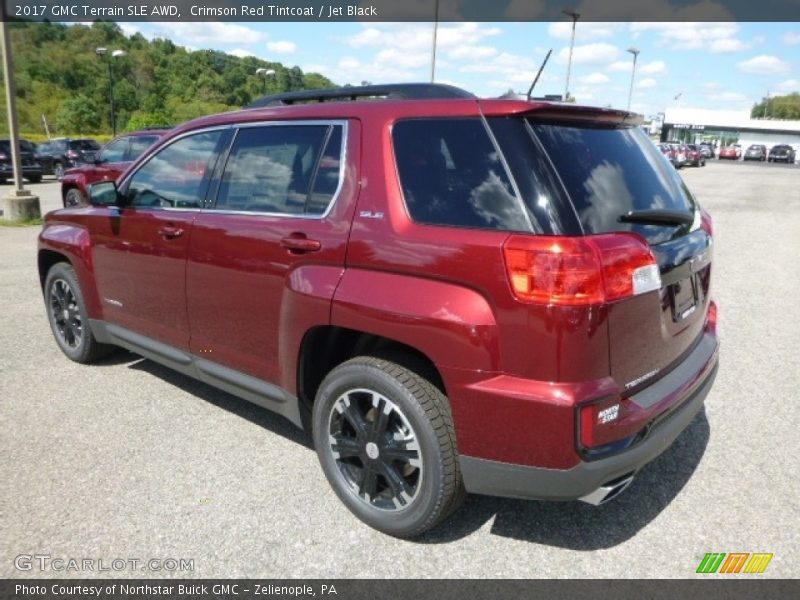 Crimson Red Tintcoat / Jet Black 2017 GMC Terrain SLE AWD