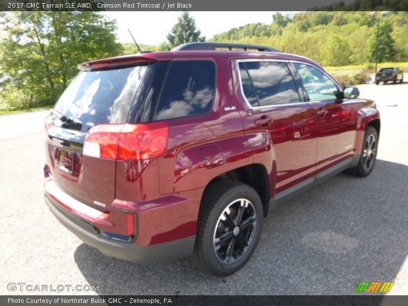 Crimson Red Tintcoat / Jet Black 2017 GMC Terrain SLE AWD