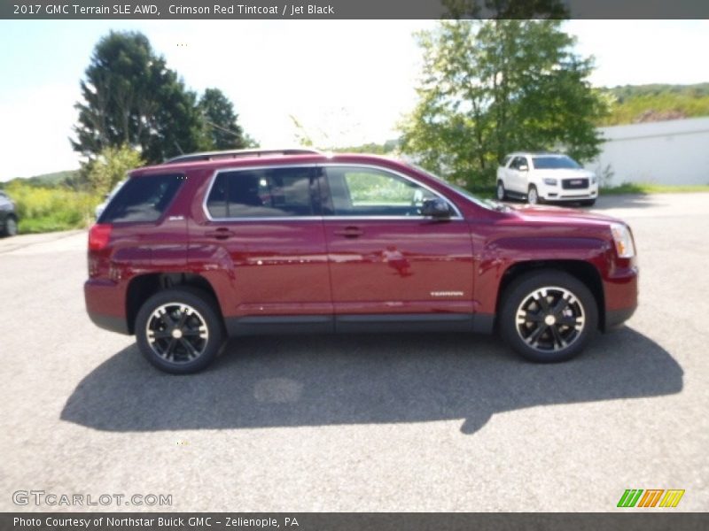 Crimson Red Tintcoat / Jet Black 2017 GMC Terrain SLE AWD