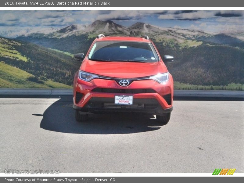 Barcelona Red Metallic / Black 2016 Toyota RAV4 LE AWD